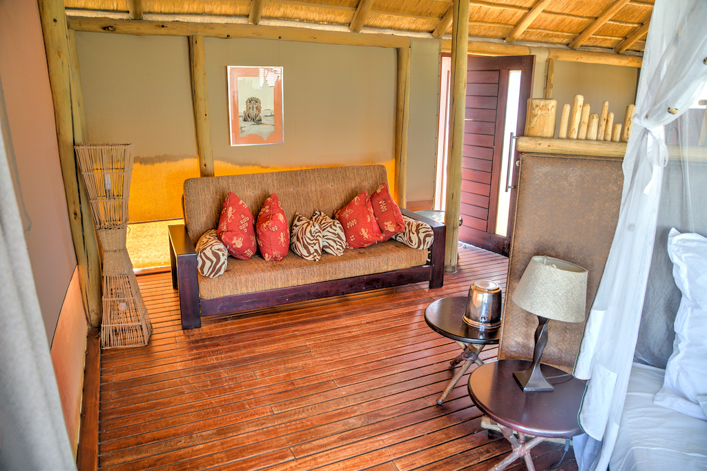 Lounge are in chalet at Onkoshi