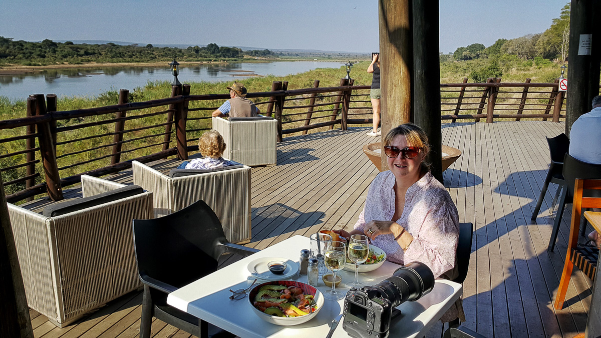 Lower Sabie rest camps Mugg & Bean restaurant view