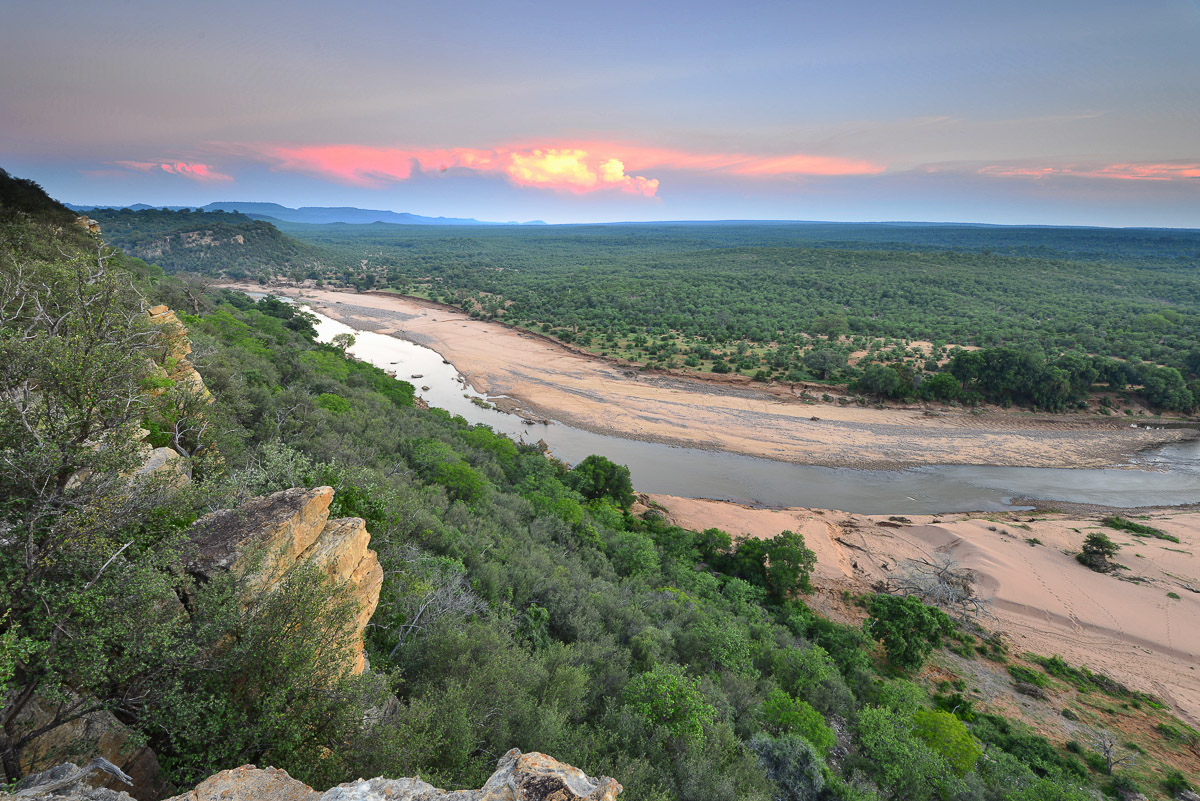 View of Luvuvhu River image taken from Worlds view in Makuya Park in the Greater Kruger National Park