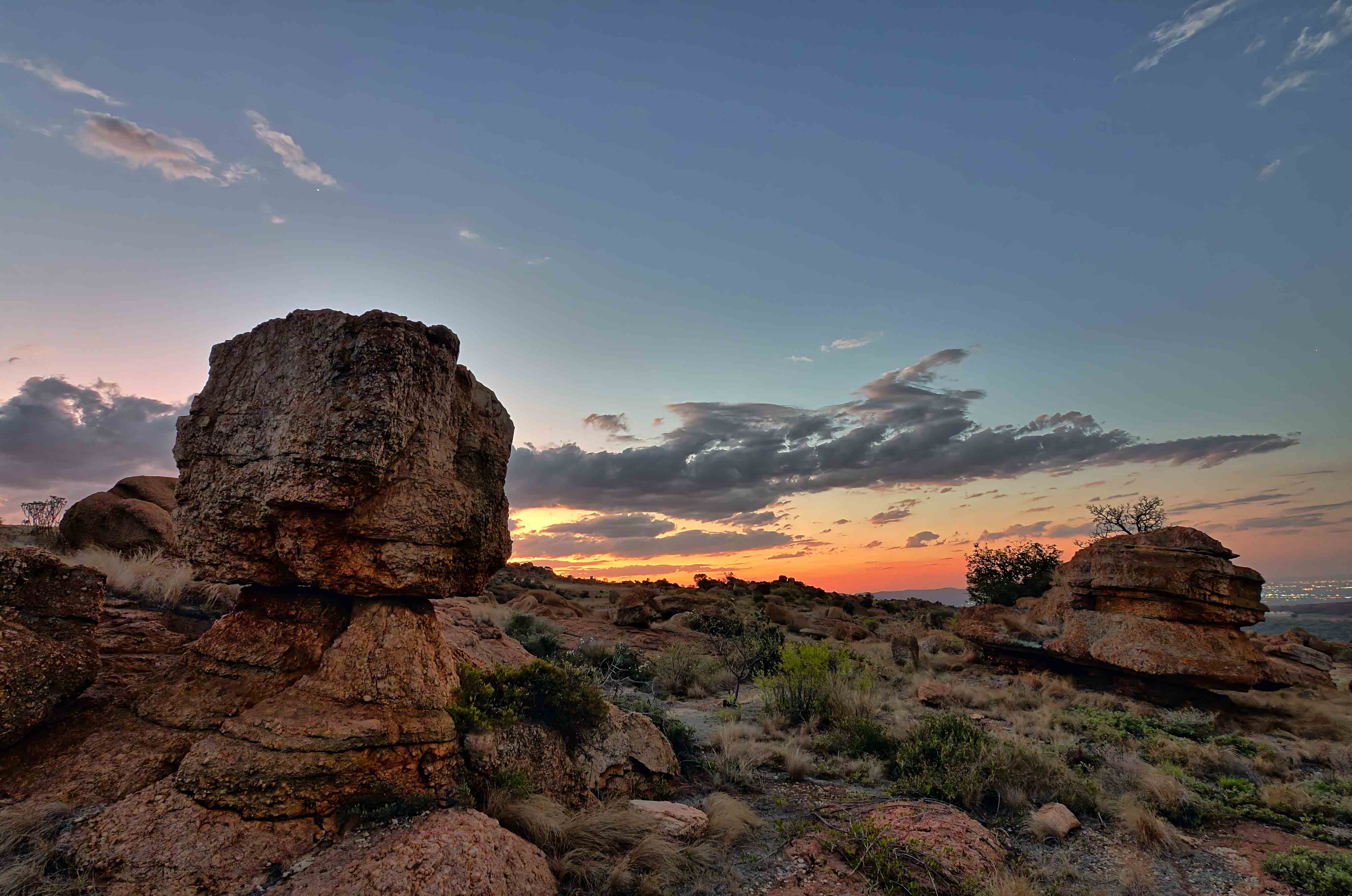 Sunset on the Milorho Lodge hiking trail