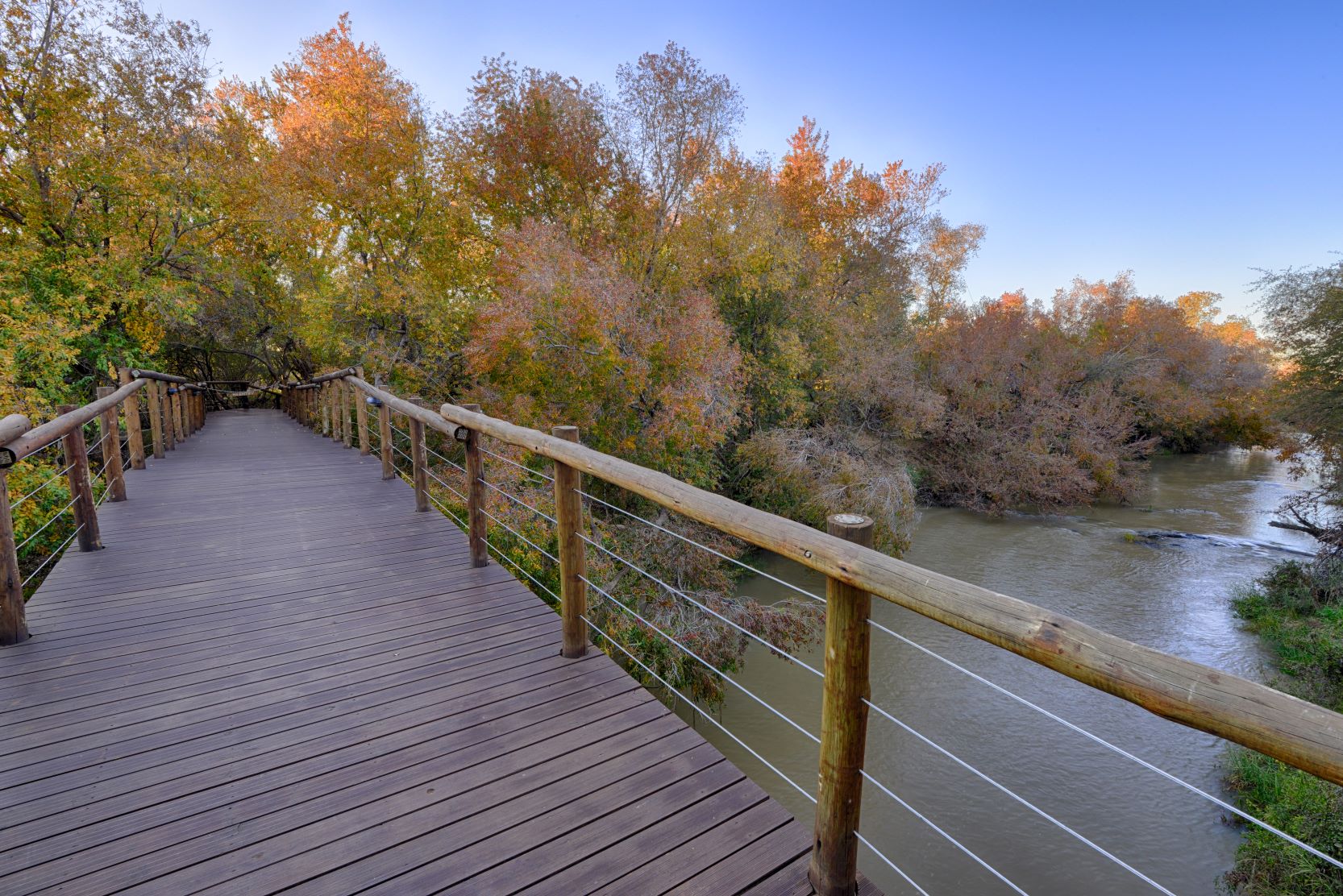 wooden bridge leading from main lodge to boma wooden bridge leading from main lodge to boma