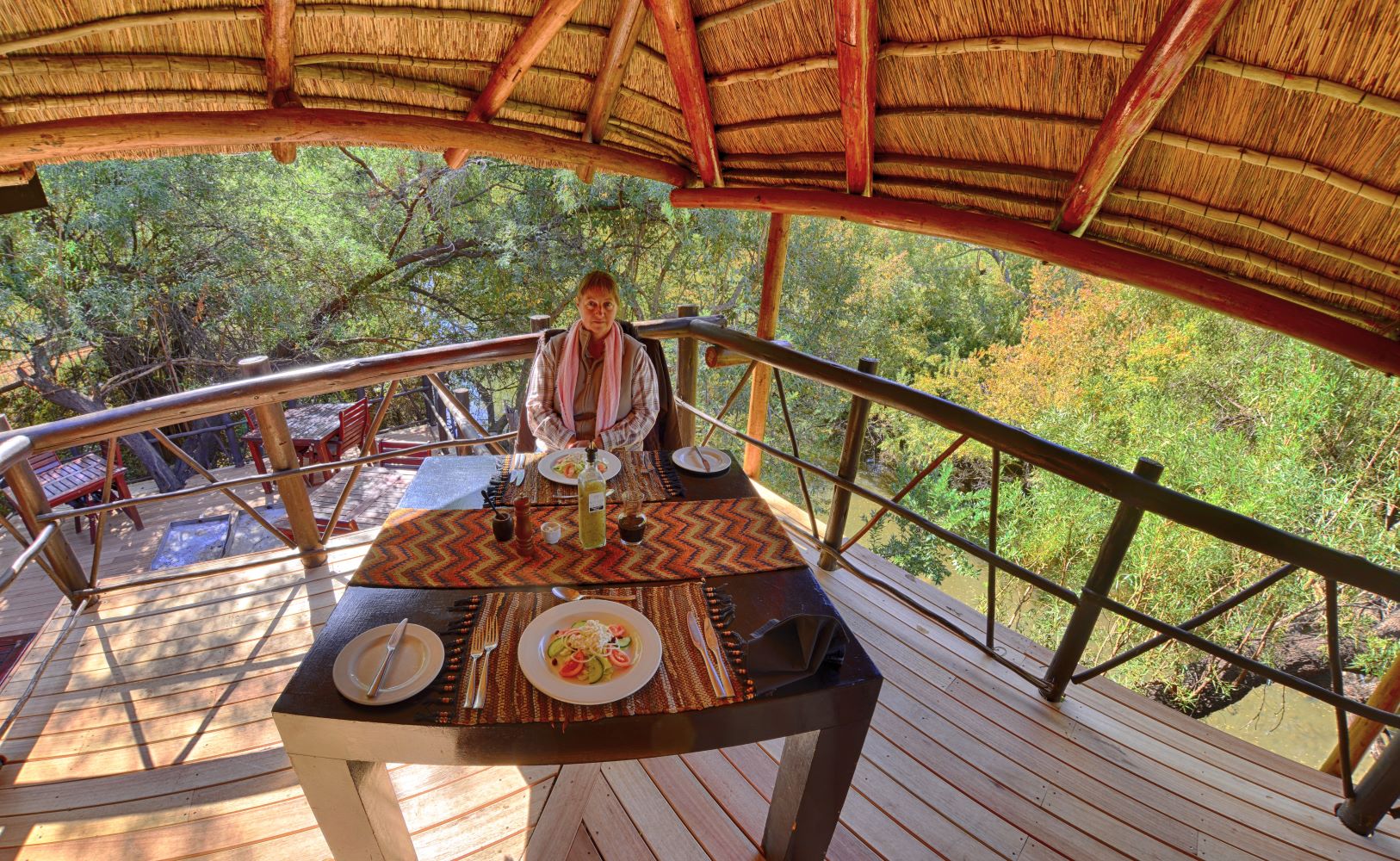 lunch at Madikwe River Lodge lunch at Madikwe River Lodge