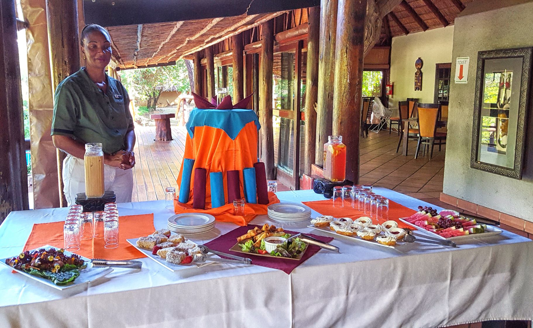 Tea time snack at Madikwe River Lodge Tea time snack at Madikwe River Lodge