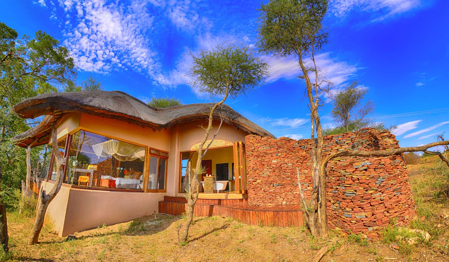 outside view of our suite at Mankanyane Safari Lodge