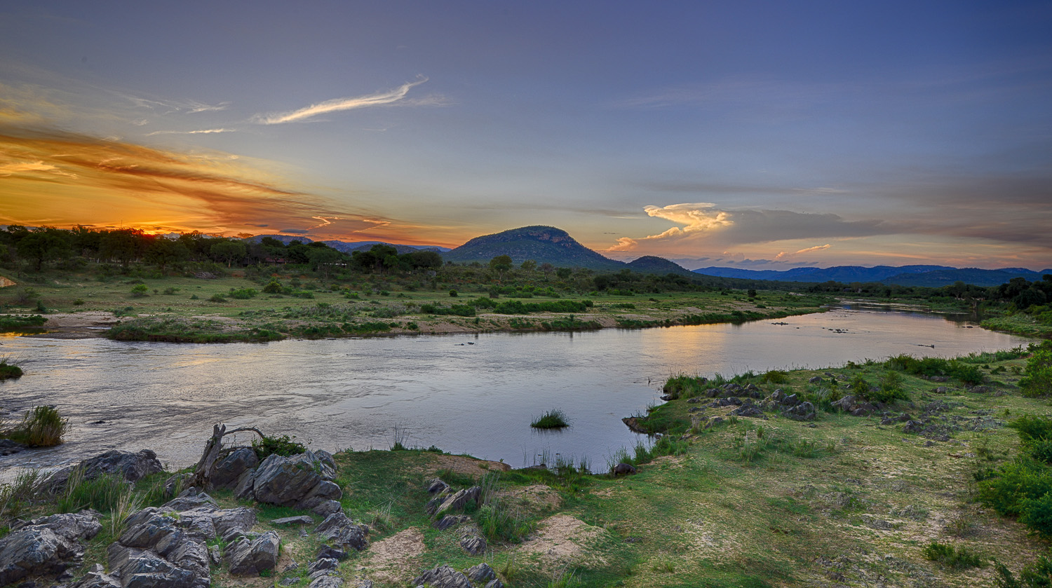 View from Malelane High level bridge in the Kruger National Park