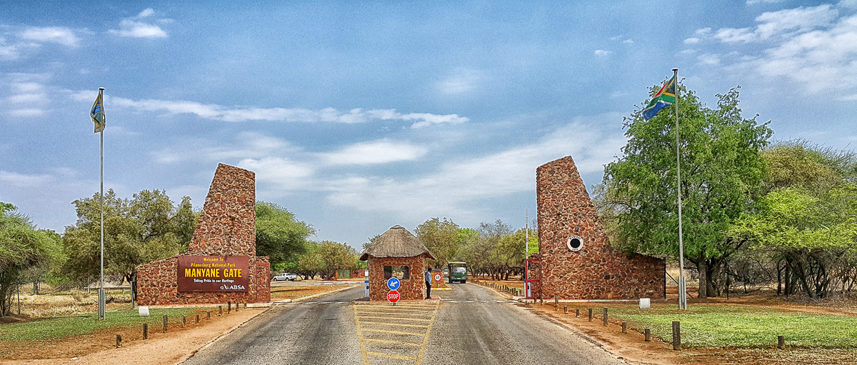 HDR of Manyane Entrance Gate