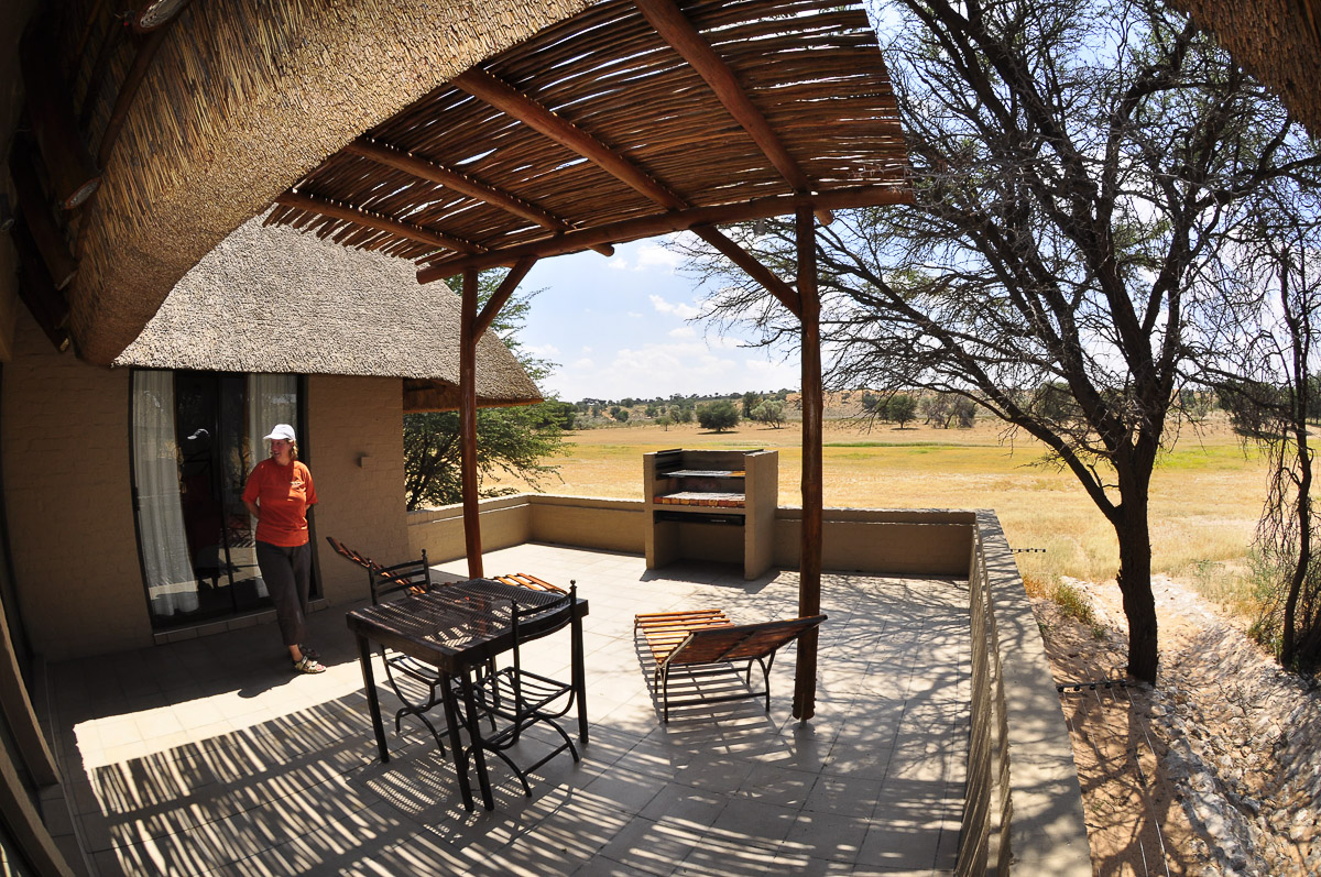 View from chalet 4 at Mata mata