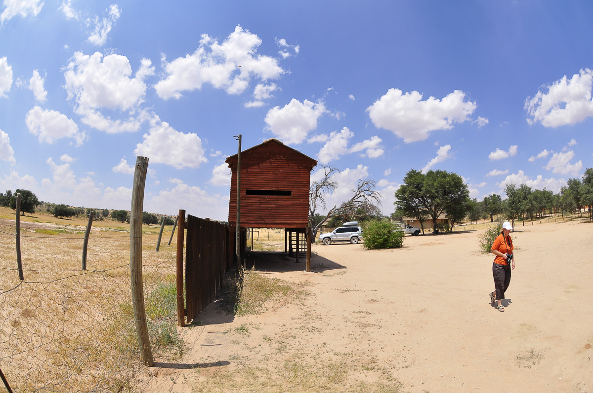 The hide at Mata Mata rest camp