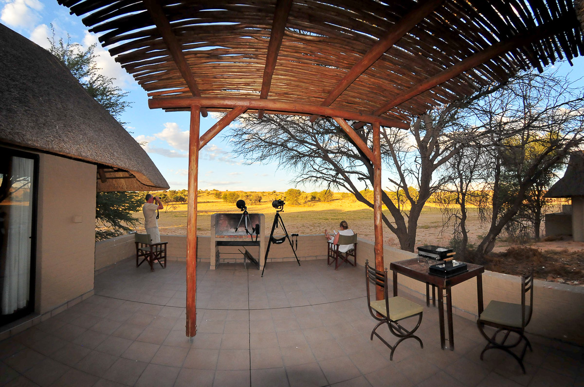 A view from our Mata Mata river facing chalets patio