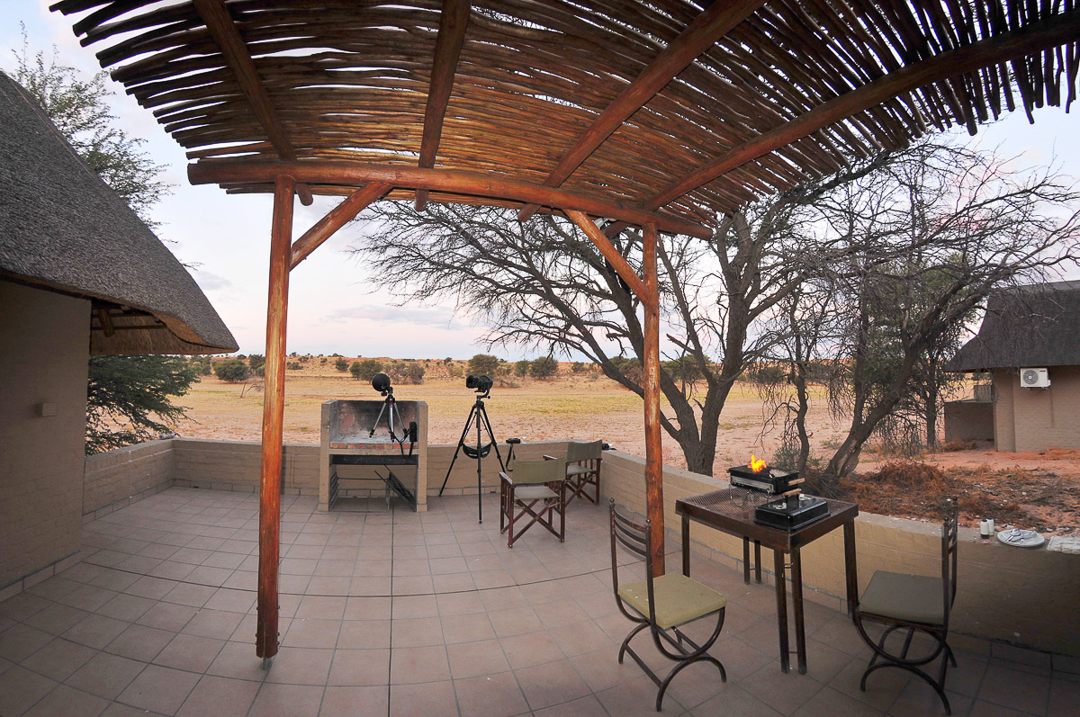 braai and camera gear ready for action from our patio at Mata Mata