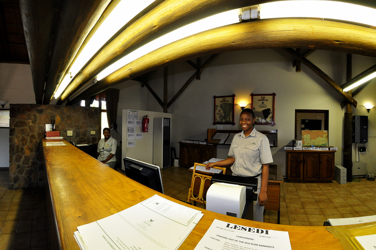 Mopani rest camps reception area