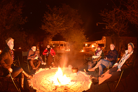 Mostelha boma area with fire pit