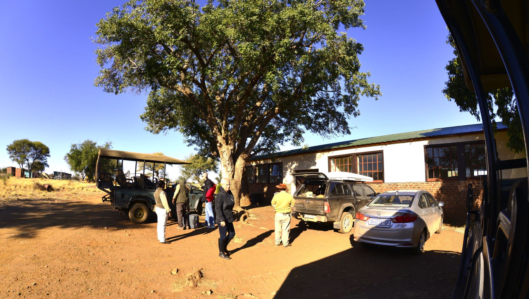 Mosetlha pick up and drop off spot at the Administration building