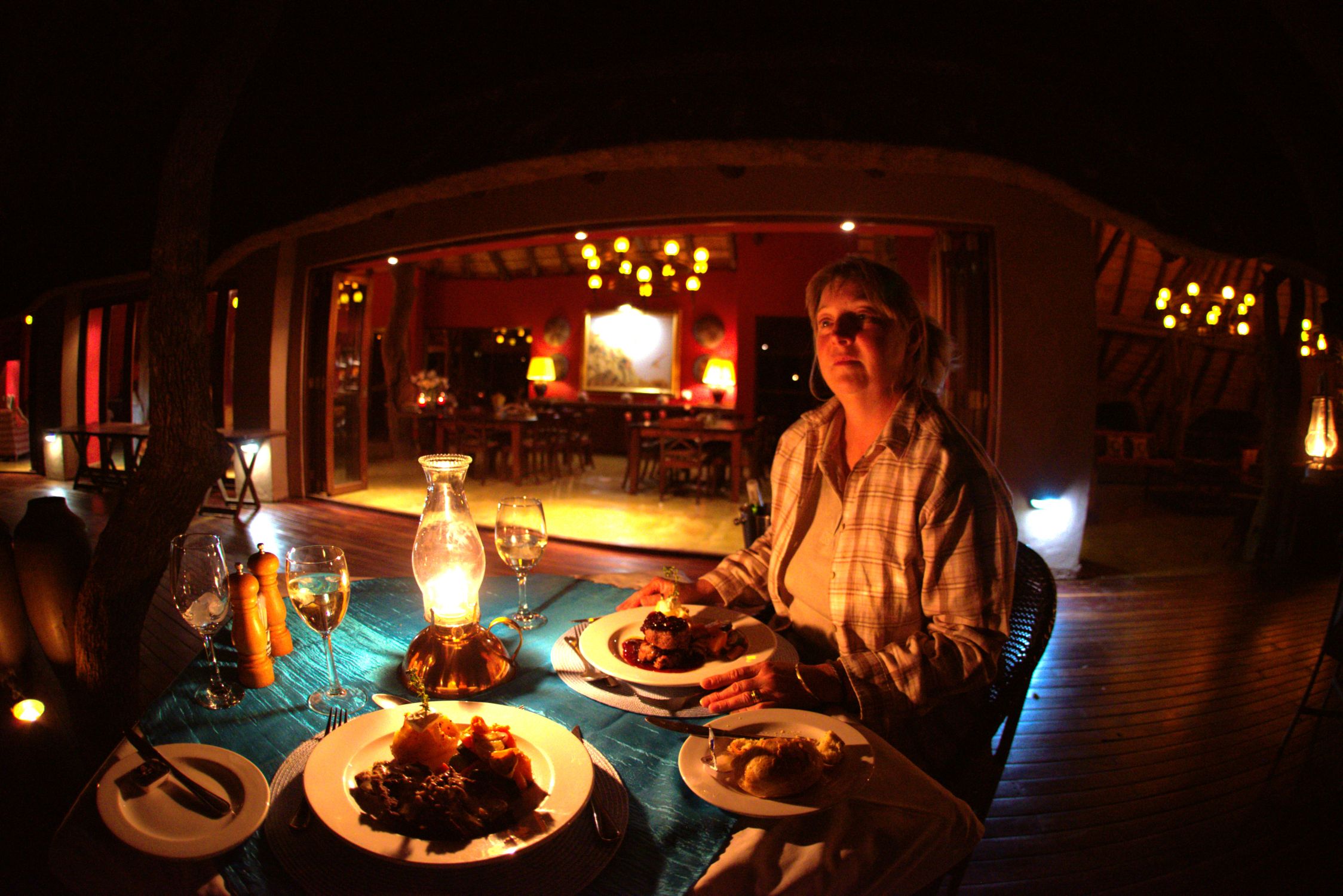 dinner-at Motswiri Private Safari Lodge in Madikwe