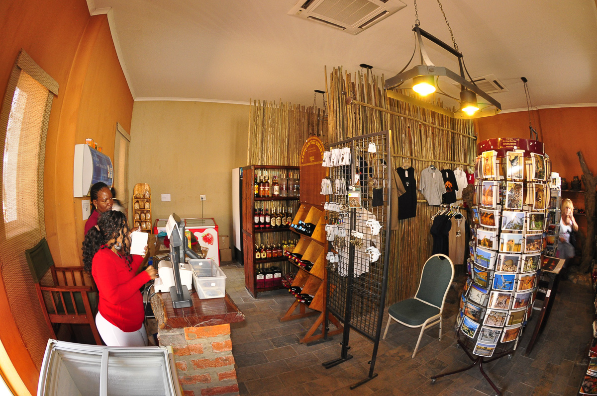 Namutoni camps shop in Etosha