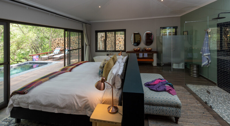 Nare Suite bedroom at Jacis Safari Lodge Madikwe