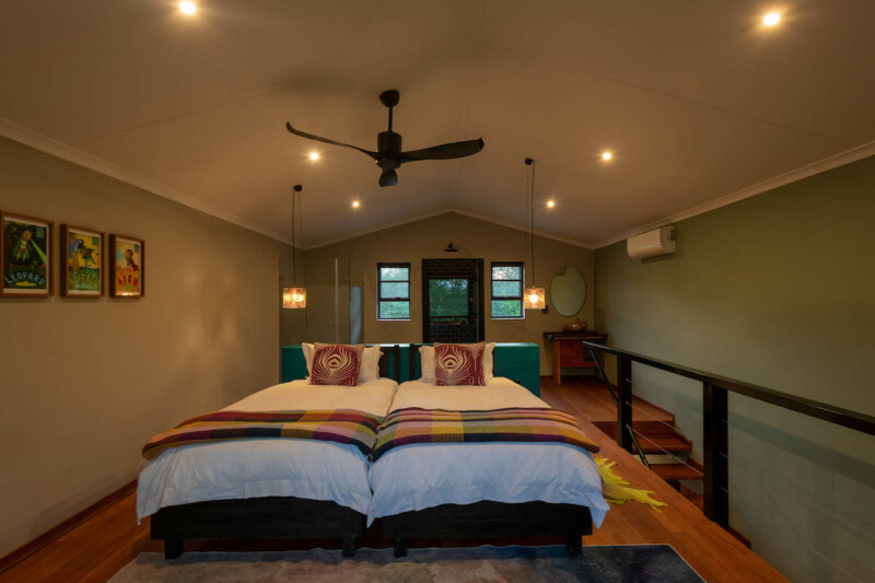 Upstairs bedroom at Jacis Safari Lodge Nare Suite
