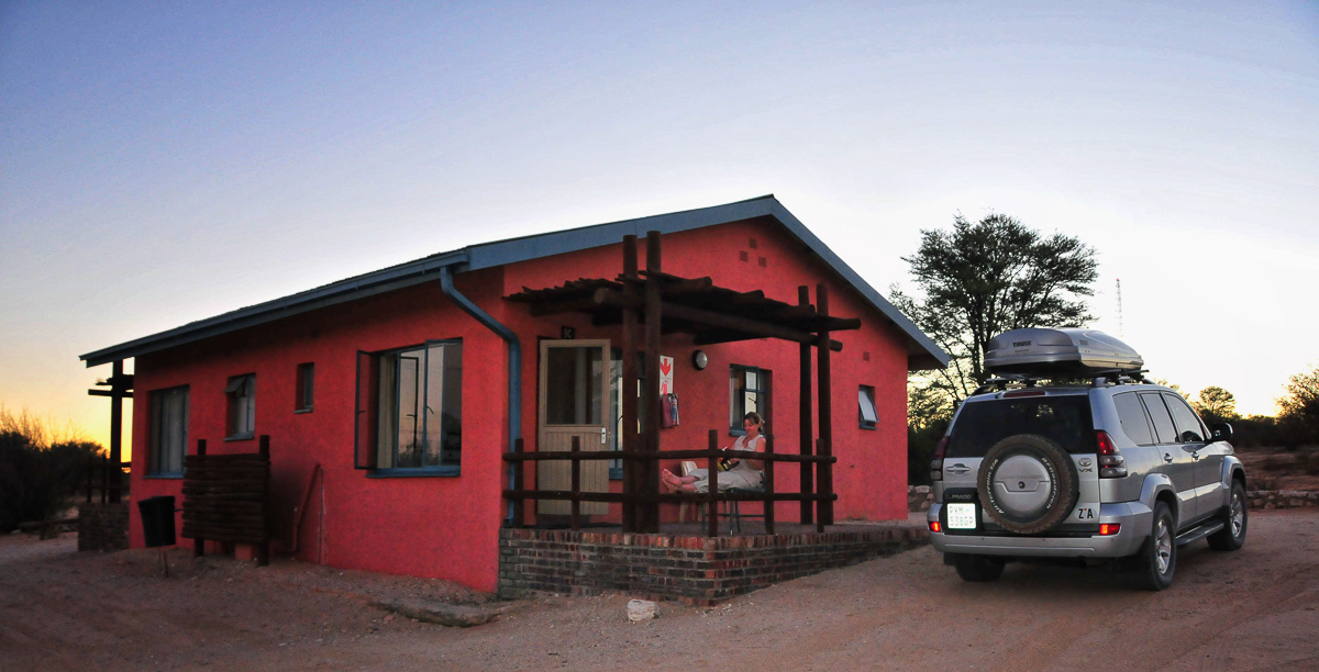 Our chalet at Nossob camp