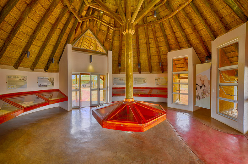 Inside the museum at Olifantsrus camp