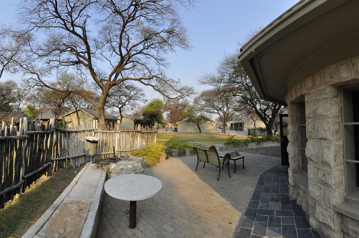 Outside area of chalet