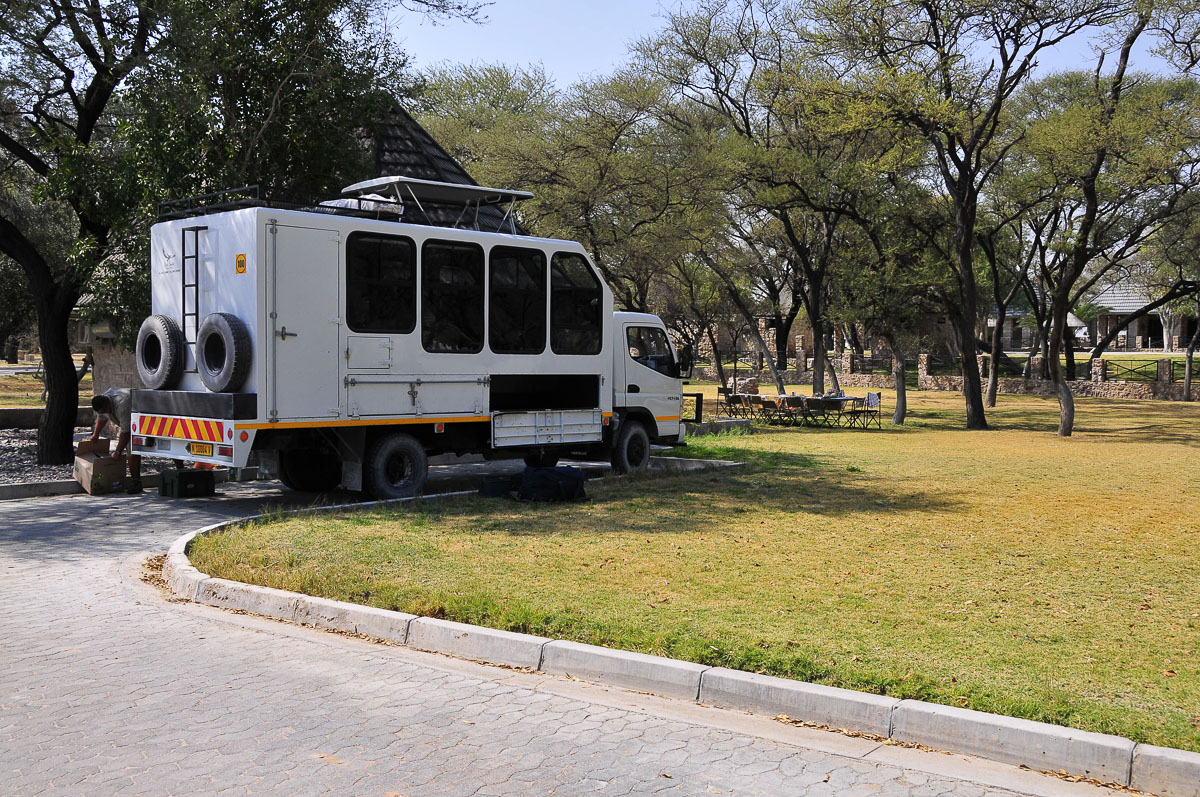 day visitors area in Okaukuejo camp