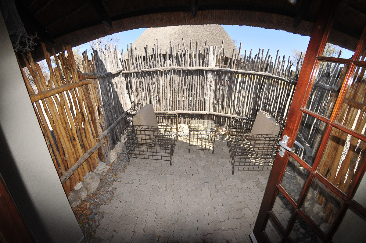 Okaukuejo waterhole double room patio