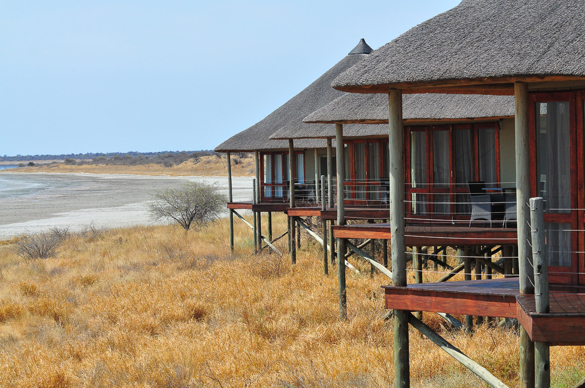 Chalets at Onkoshi camp in Etosha