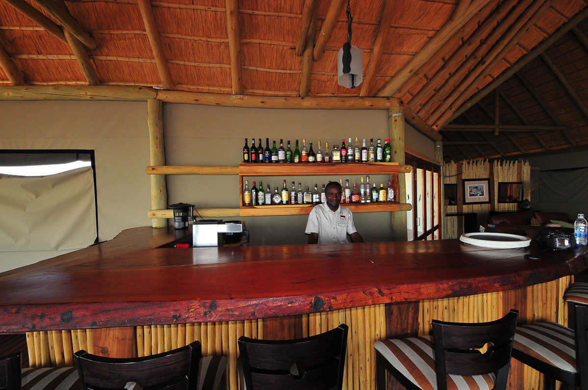 The Onkoshi bar area in Etosha National Park