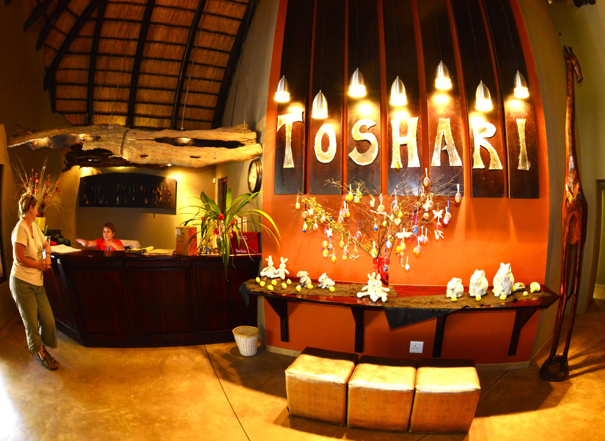 The old reception area at Toshari Lodge 