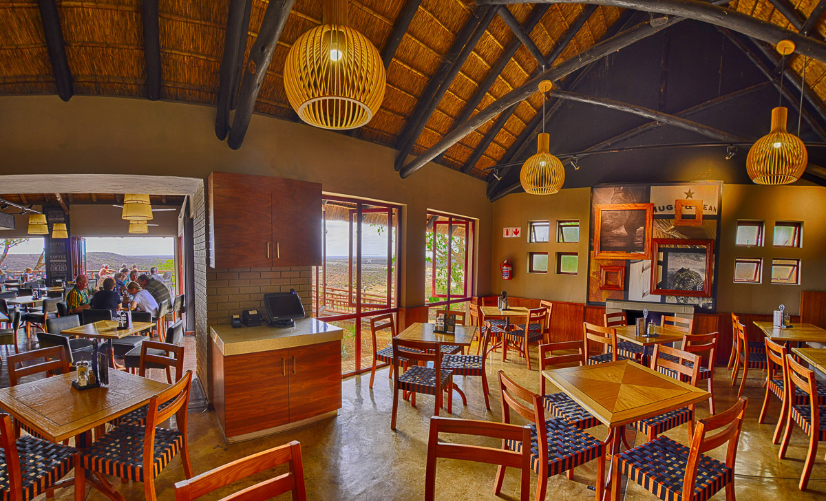 Inside Olifants camp restaurant