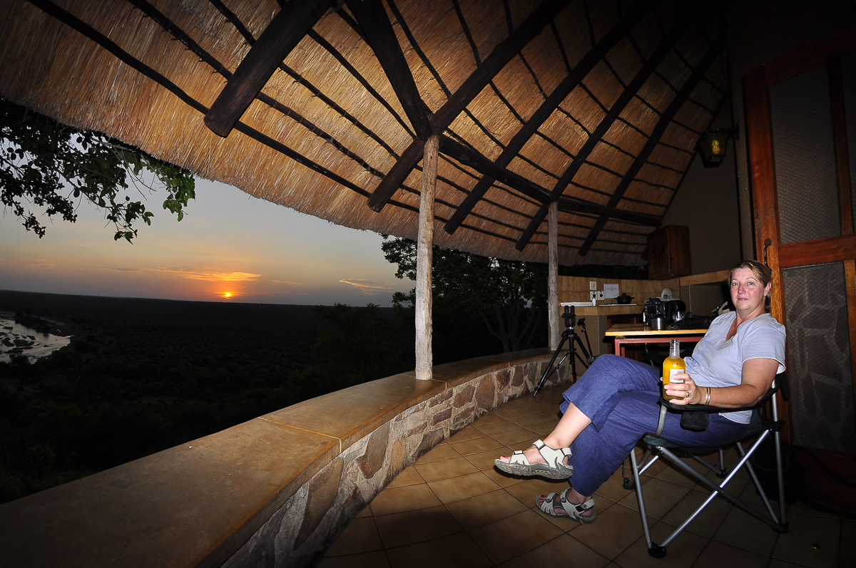 Olifants Sunset at our bungalow