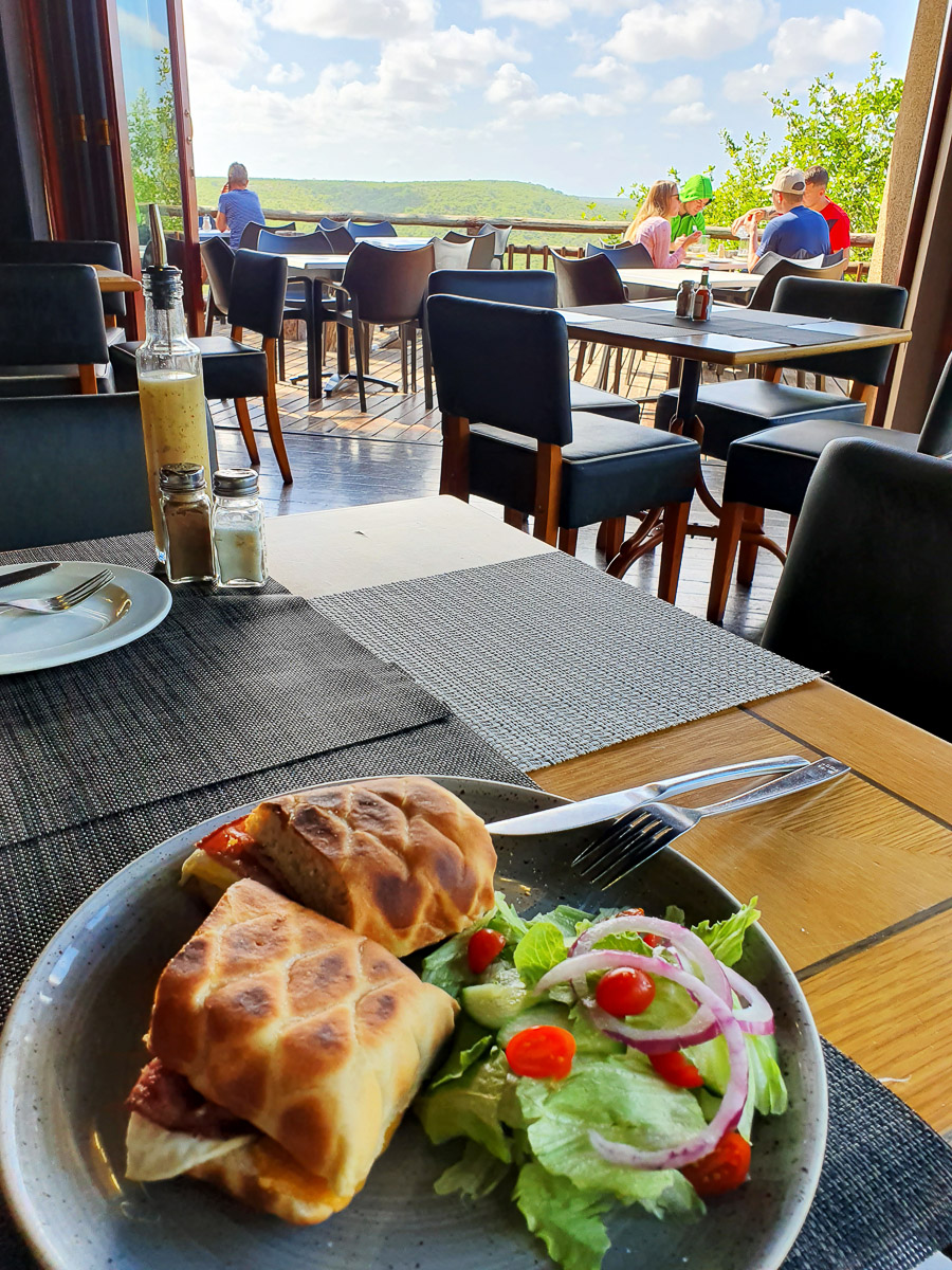 Breakfast at Olifants camp restaurant