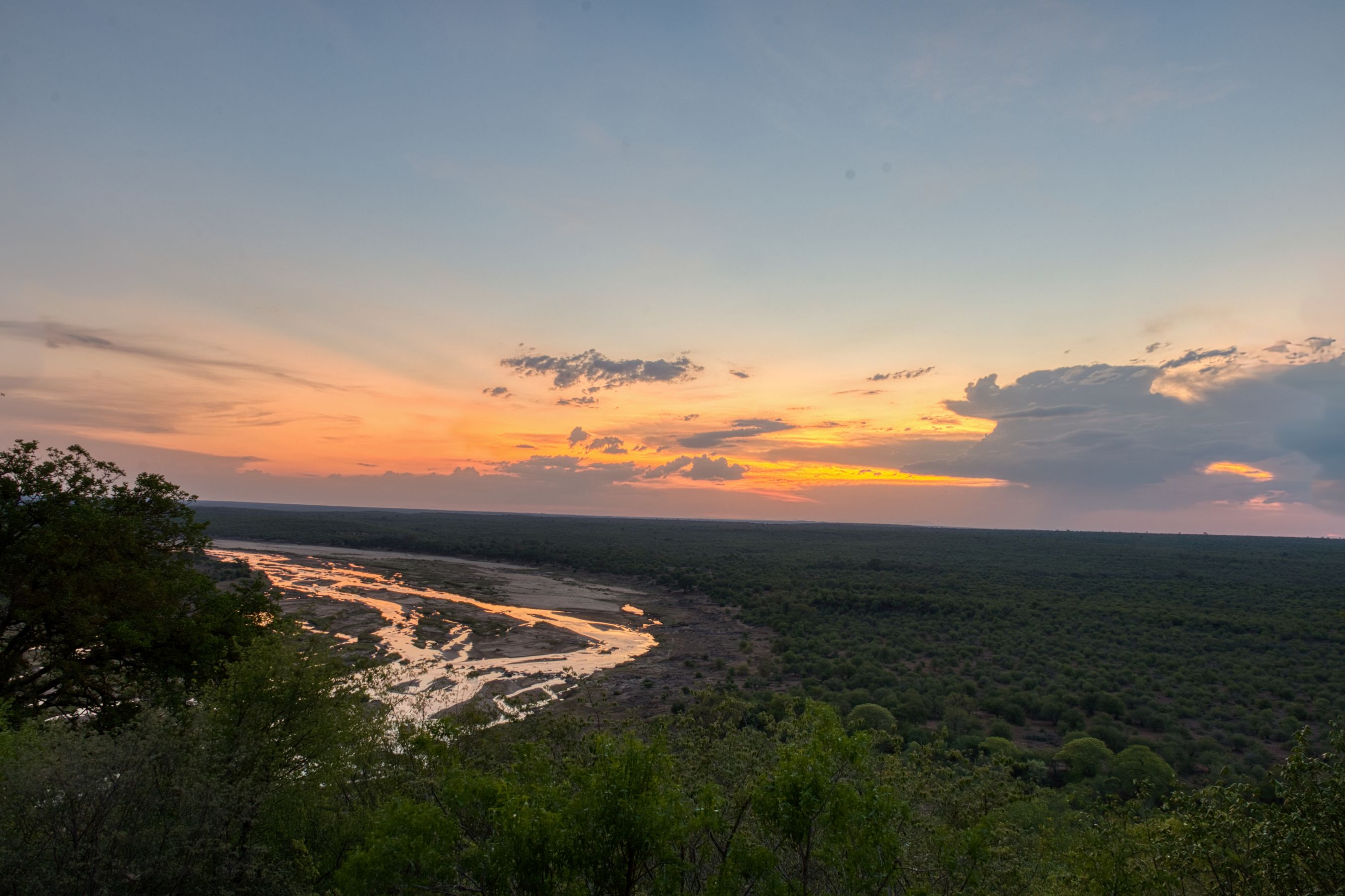 Olifants camp sunset in the Kruger
