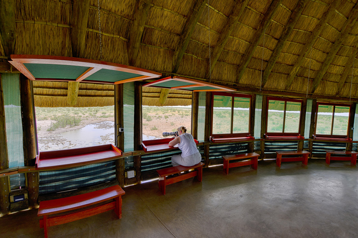 HDR image of Olifantsrus hide with windows open
