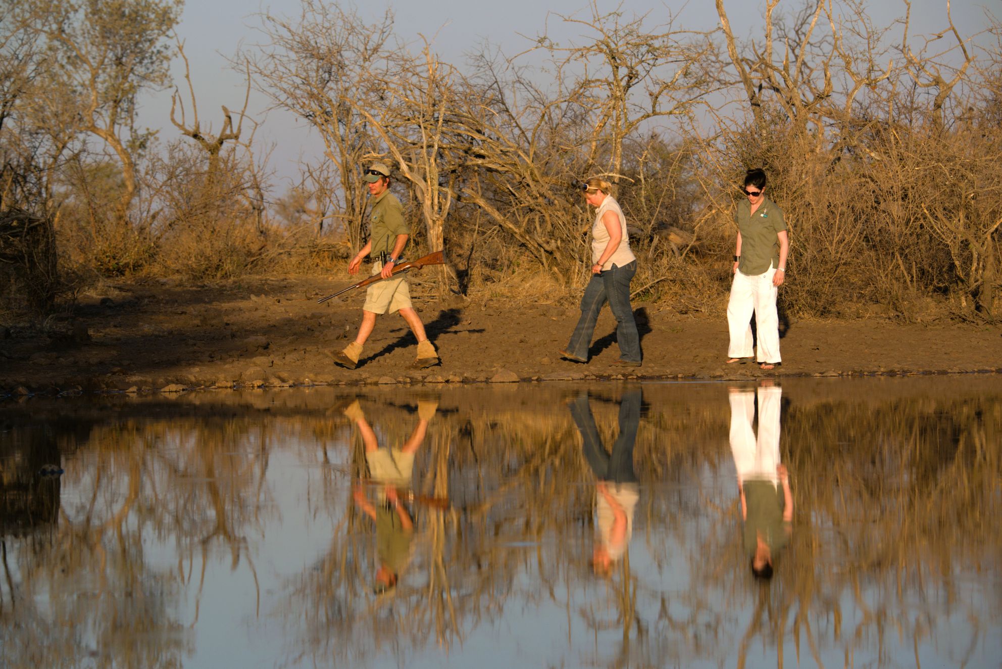 A quick stop for a walk on our game drive in Motswiri Private Safari Lodge