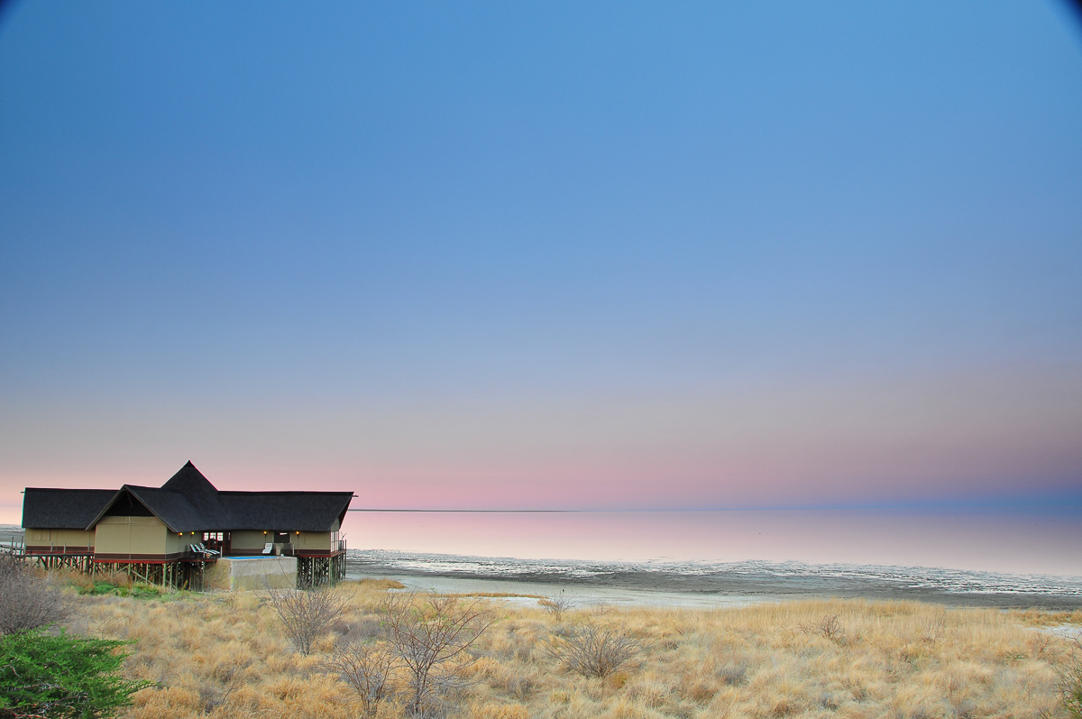 Sunset over Onkoshi camp in Etosha