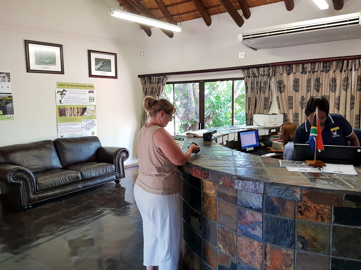 Orpen rest camp reception area