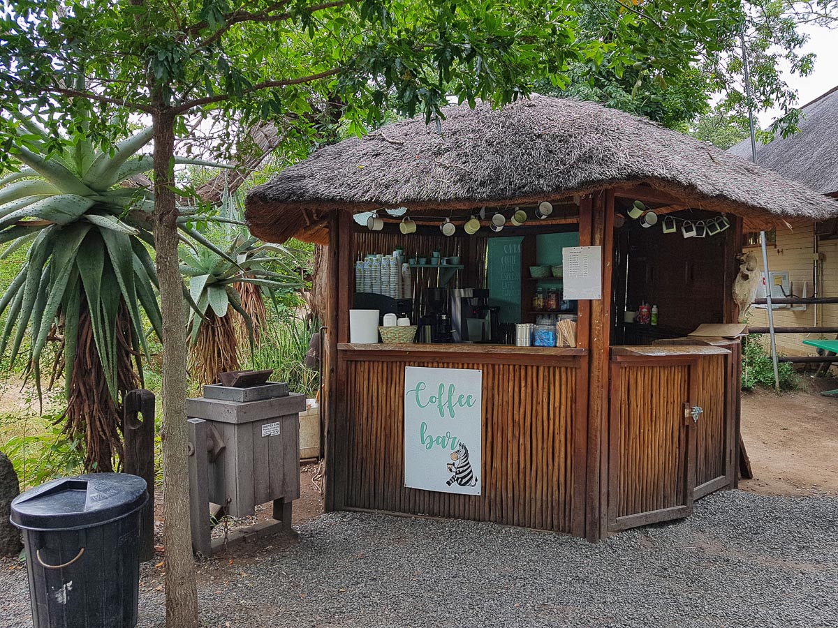 Orpen rest camp's coffee bar