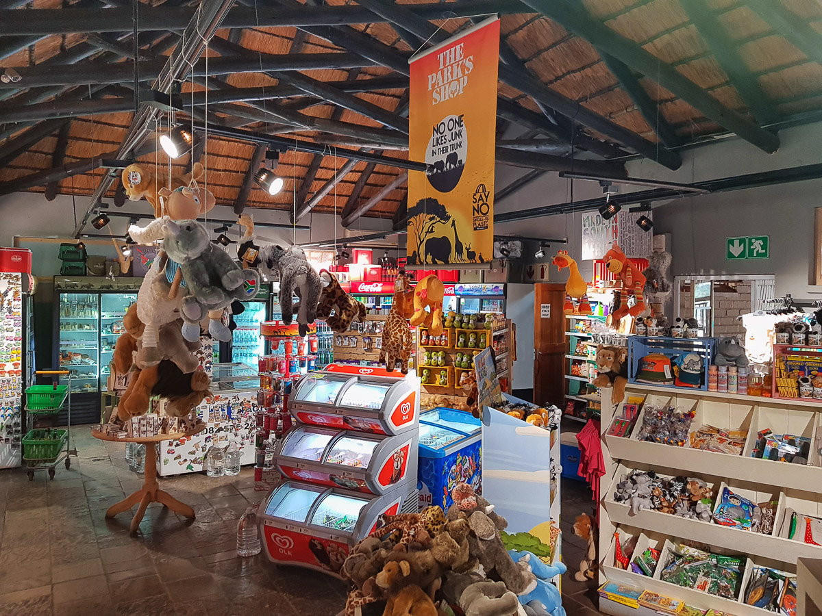 Inside Orpen rest camp shop