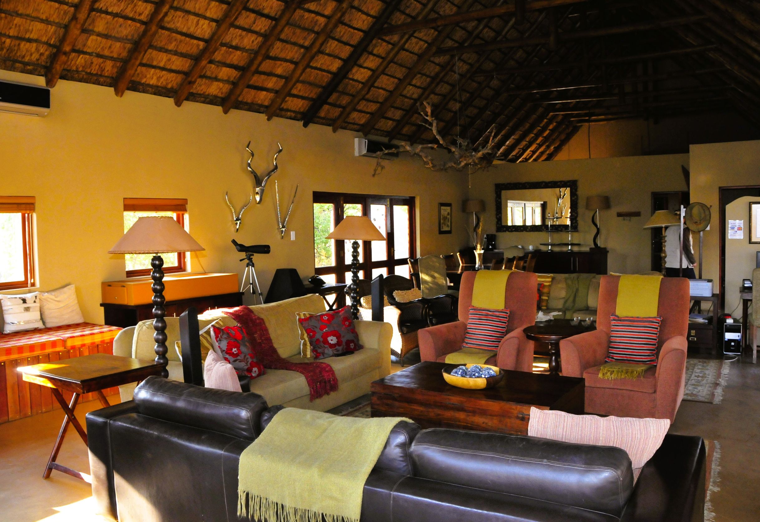 The lounge View at Pilanesberg Private Lodge