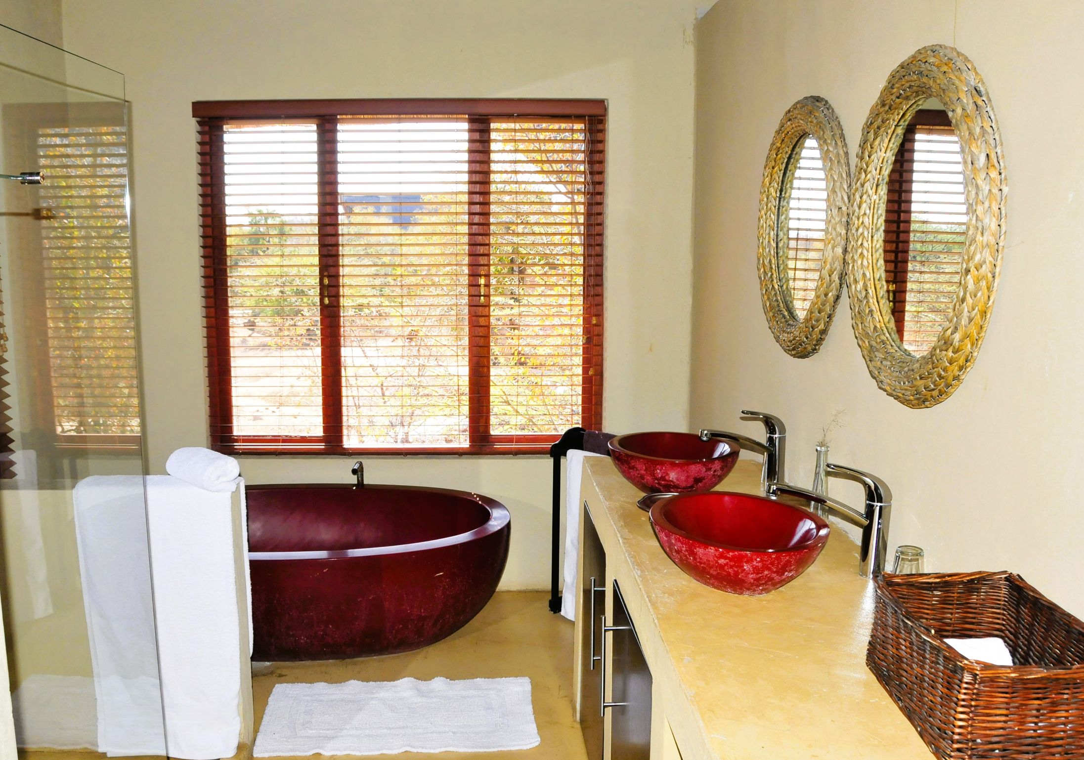 The inside view of the bathroom at Pilanesberg Private Lodge