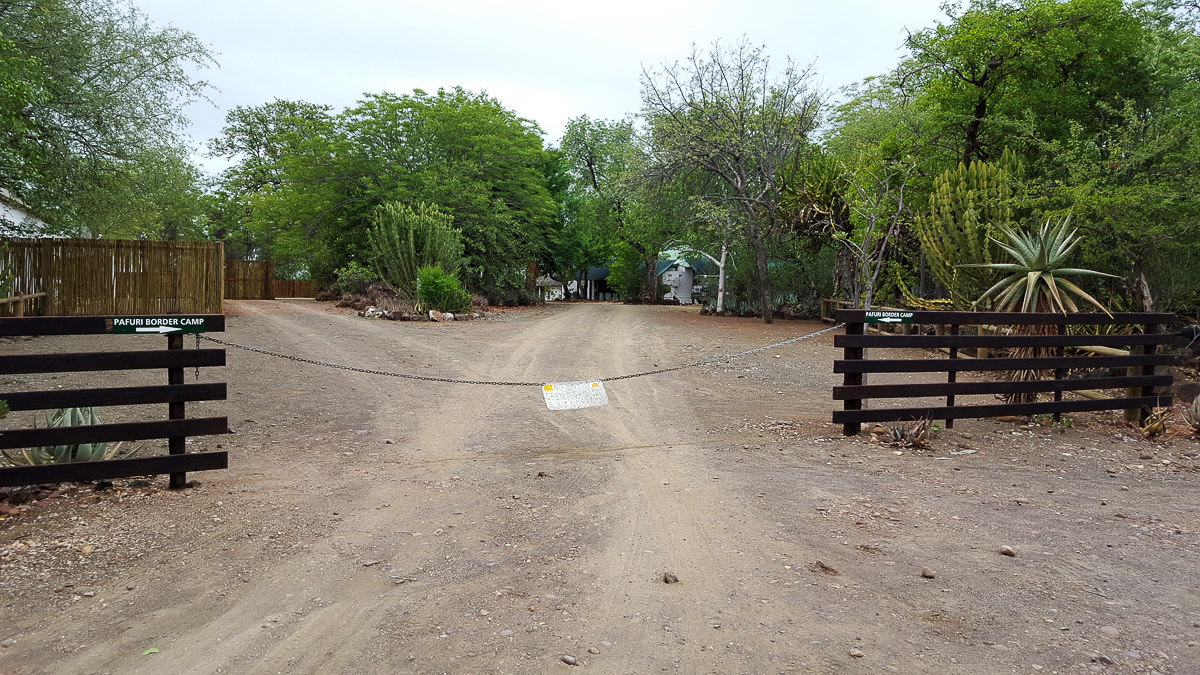 Pafuri Border Camp entrance