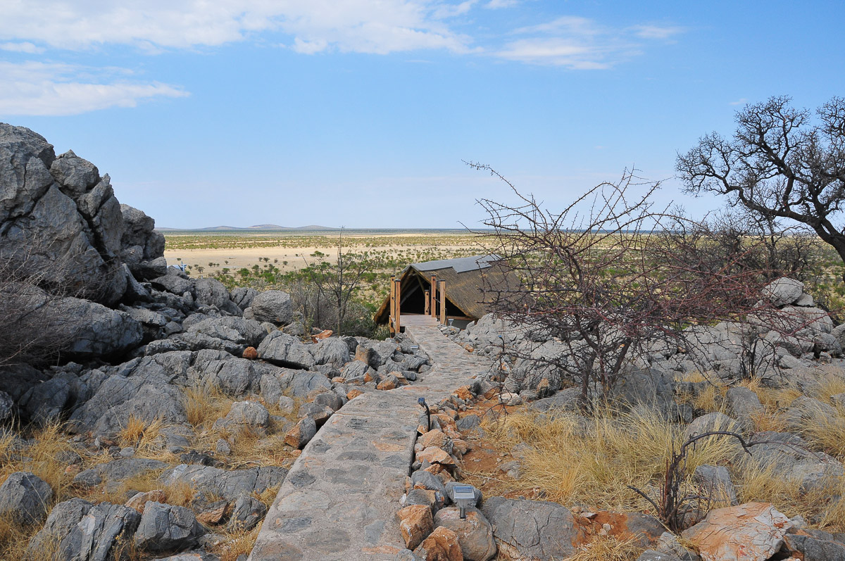 Pathway to Dolomite camp chalet