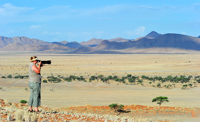 Photographing the plains and mountains at Namib Desert Lodge
