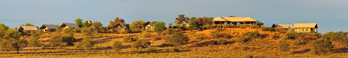 Panoramic view of Polentswa Tented Camp