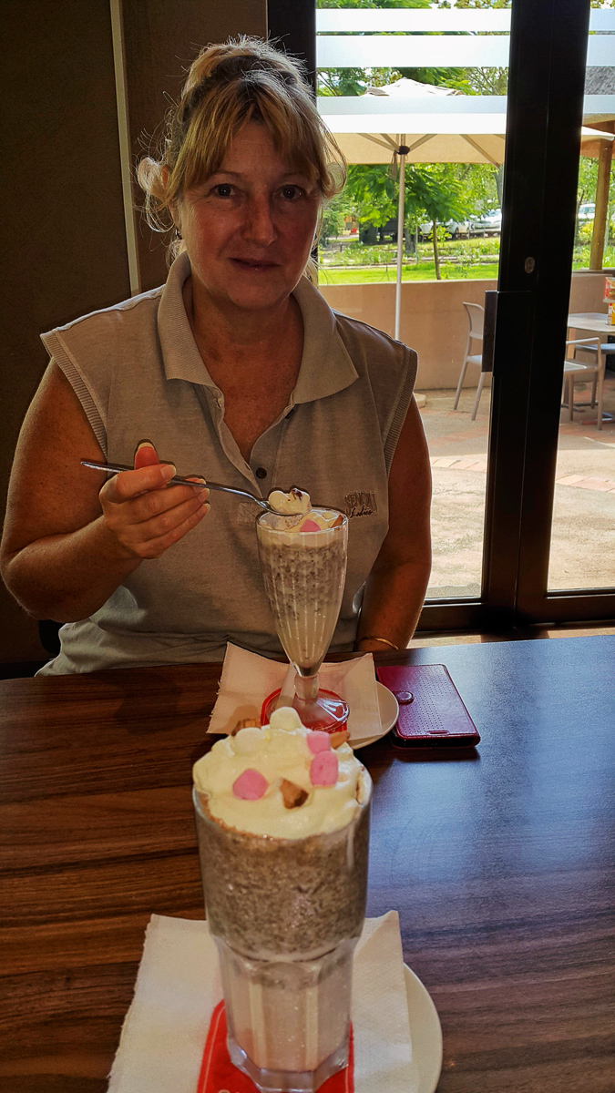 Milkshake at Pretoriuskop Wimpy