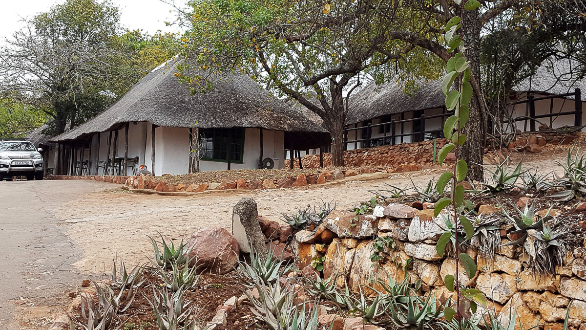 Punda camps old white washed bungalows