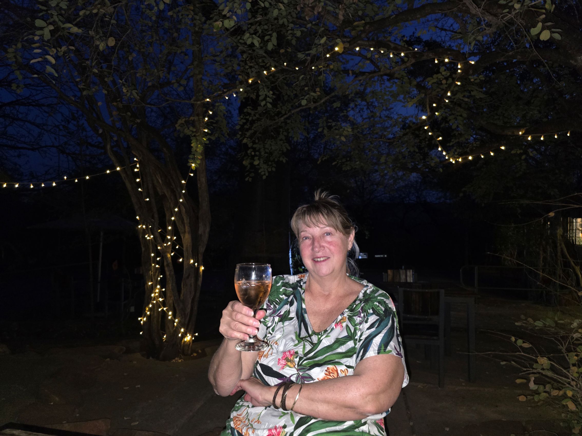 Jen outside the Punda Maria Restaurant