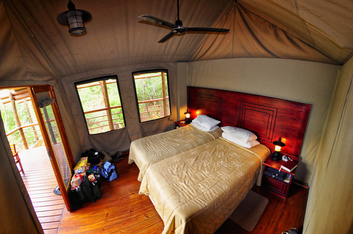 inside Punda Safari tent
