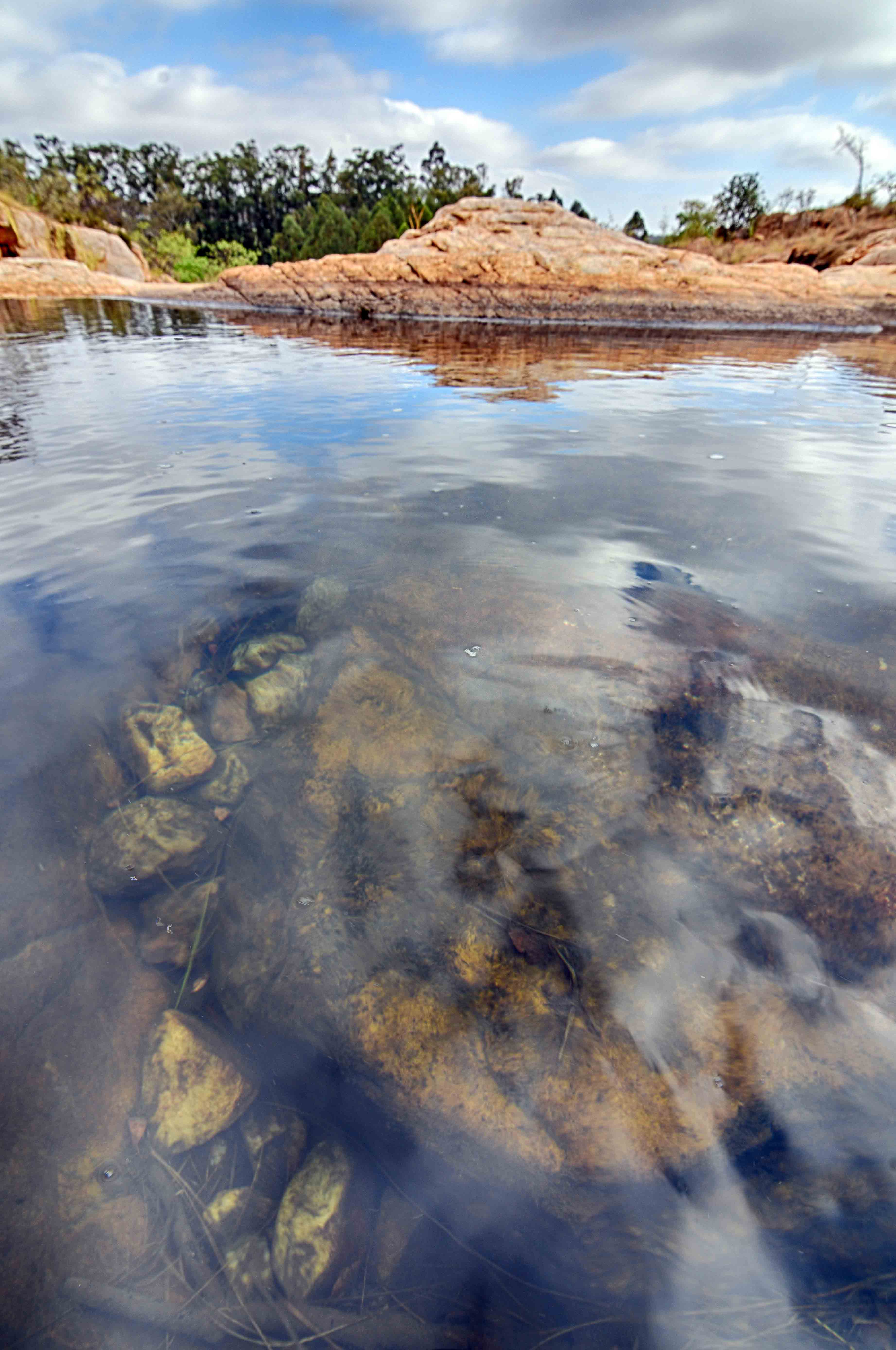 Rock pools at Milorho Lodge